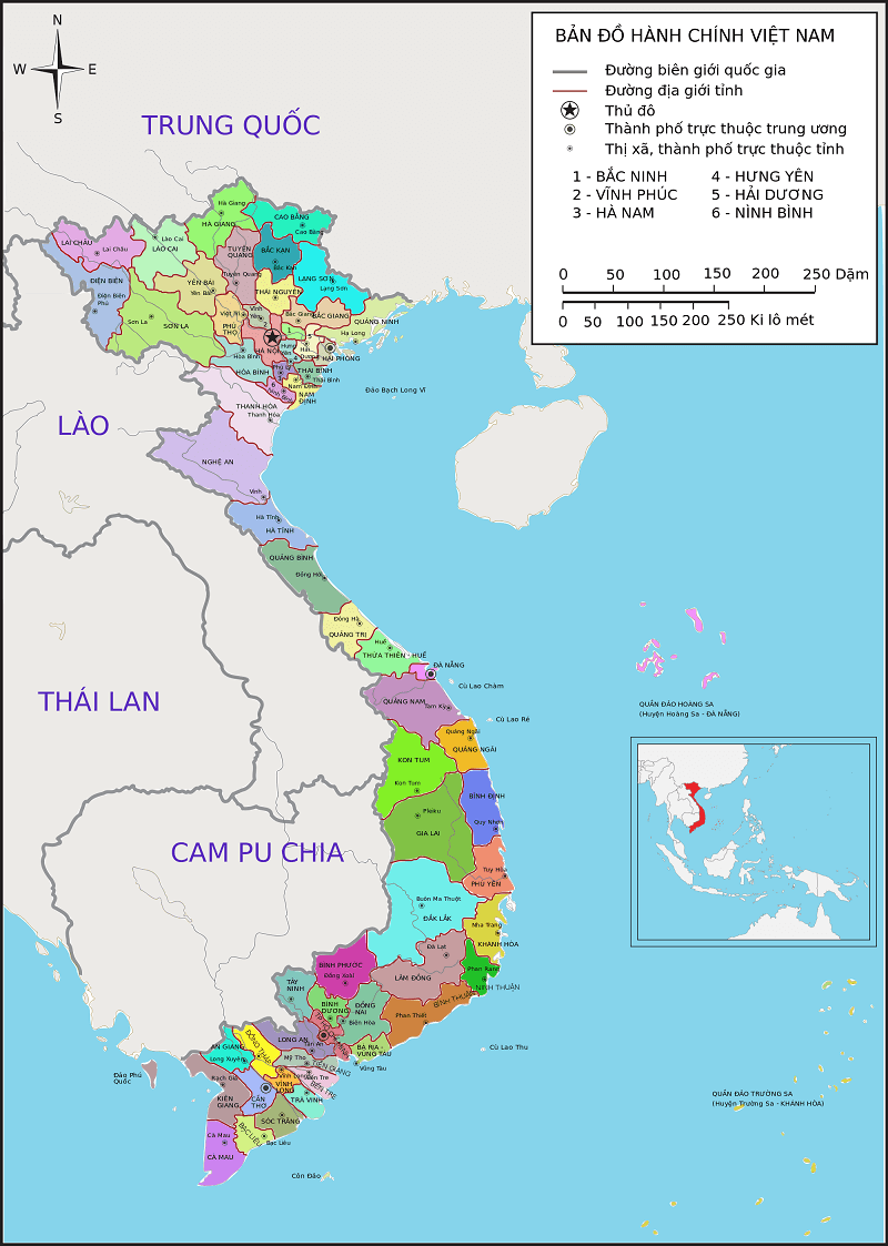 Bản đồ hành chính Việt NamVN5