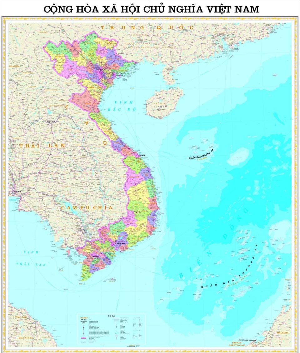 Yếu tố thủy văn trong chỉ tiêu nội dung bản đồ hành chính cấp tỉnh, huyện, Thông tư 47/2014/TT-BTNMT 