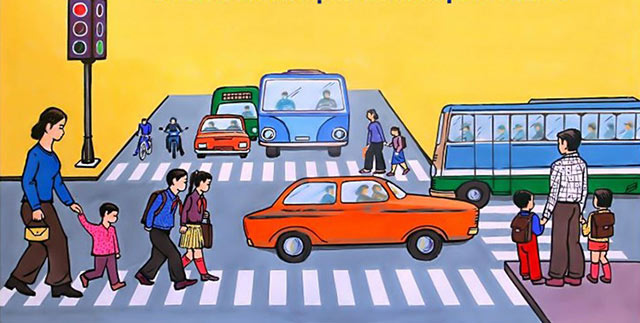 Quy tắc giao thông người đi bộ: Quy tắc giao thông người đi bộ rất quan trọng và cần được tuân thủ để giữ an toàn cho bản thân và người khác. Bức tranh này cho thấy các quy tắc giao thông cần thiết khác nhau để giúp các người đi bộ an toàn hơn trên đường phố. Nếu bạn muốn biết thêm về các quy tắc này, hãy xem bức tranh này!