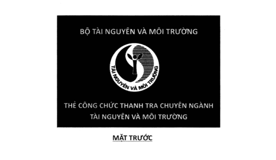 Thông tư 19: Mẫu thẻ công chức thanh tra chuyên ngành TNMT, Thông tư 19/2014/TT-BTNMT 