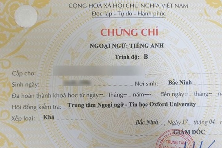 language  certificate