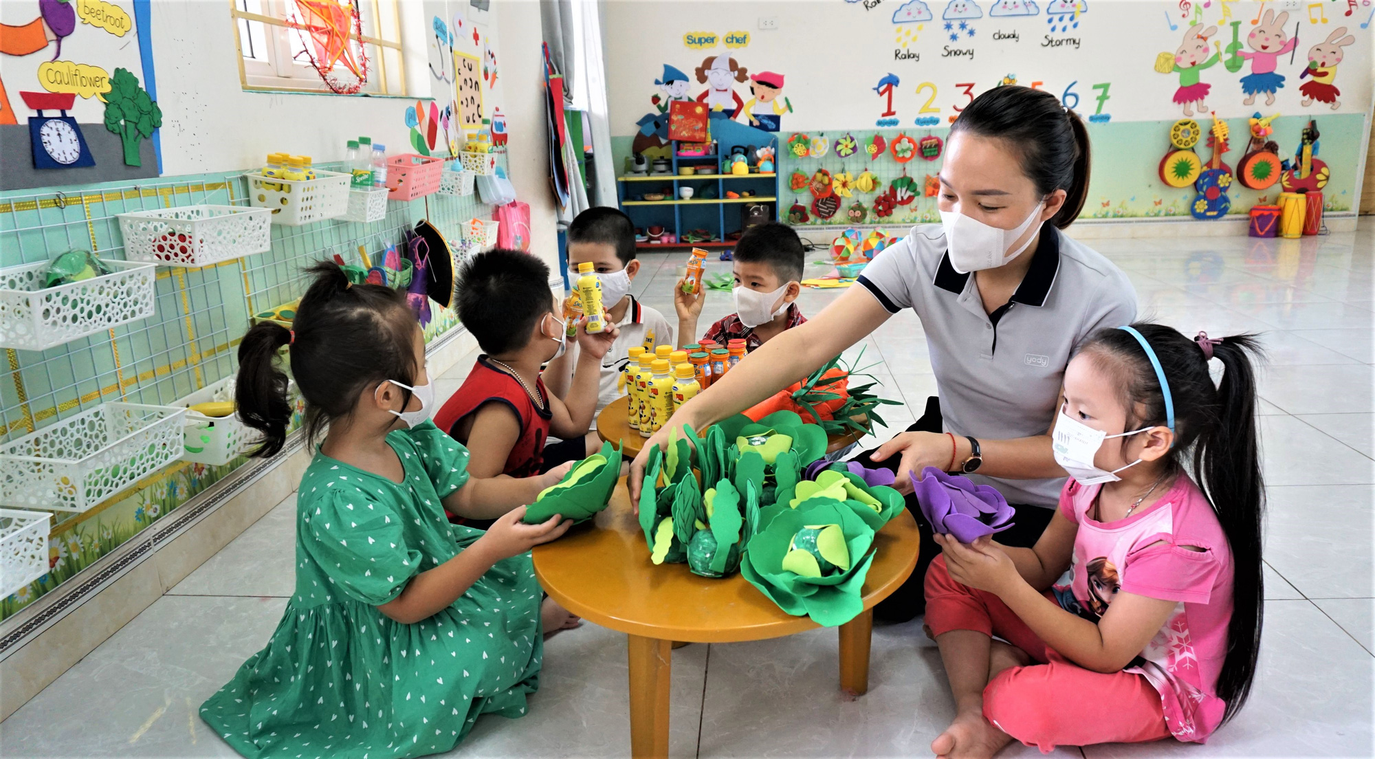 Which cases of preschool teachers must improve their training standards  in Vietnam? 