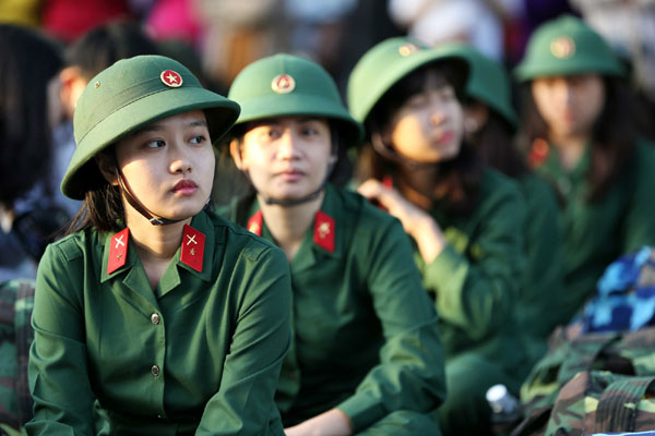 The professional fields and occupations of female citizens conform to the requirements of the People's Army in Vietnam