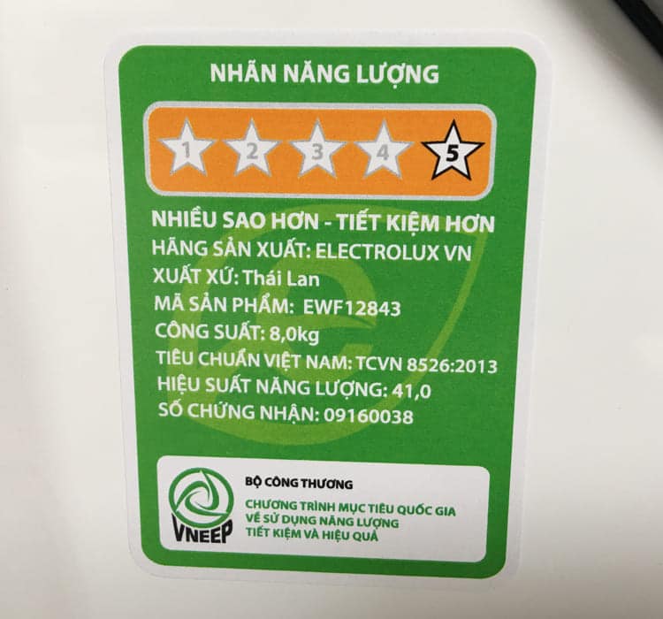 Danh muc mat hang kiem tra hieu suat nang luong va dan nhan nang luong moi nhat