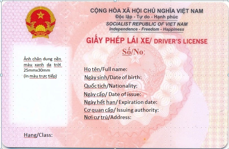 Mẫu  giấy  phép  lái  xe  mới  từ  ngày  01/3/2025  theo  Thông  tư  12/2025/TT-BCA  